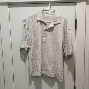 American Eagle Outfitters Light Beige Relaxed Polo